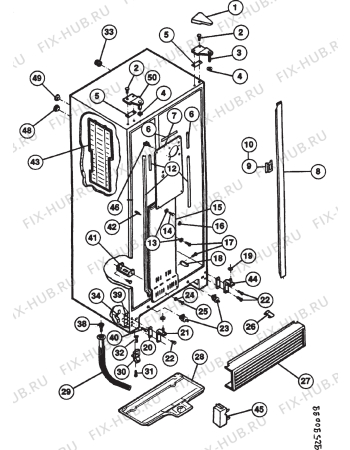 Взрыв-схема стиральной машины Frigidaire FPFE526VW - Схема узла Section 2